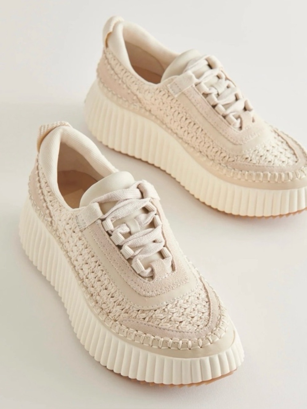 Woman’s Dolce Vita Frida crochet sneakers